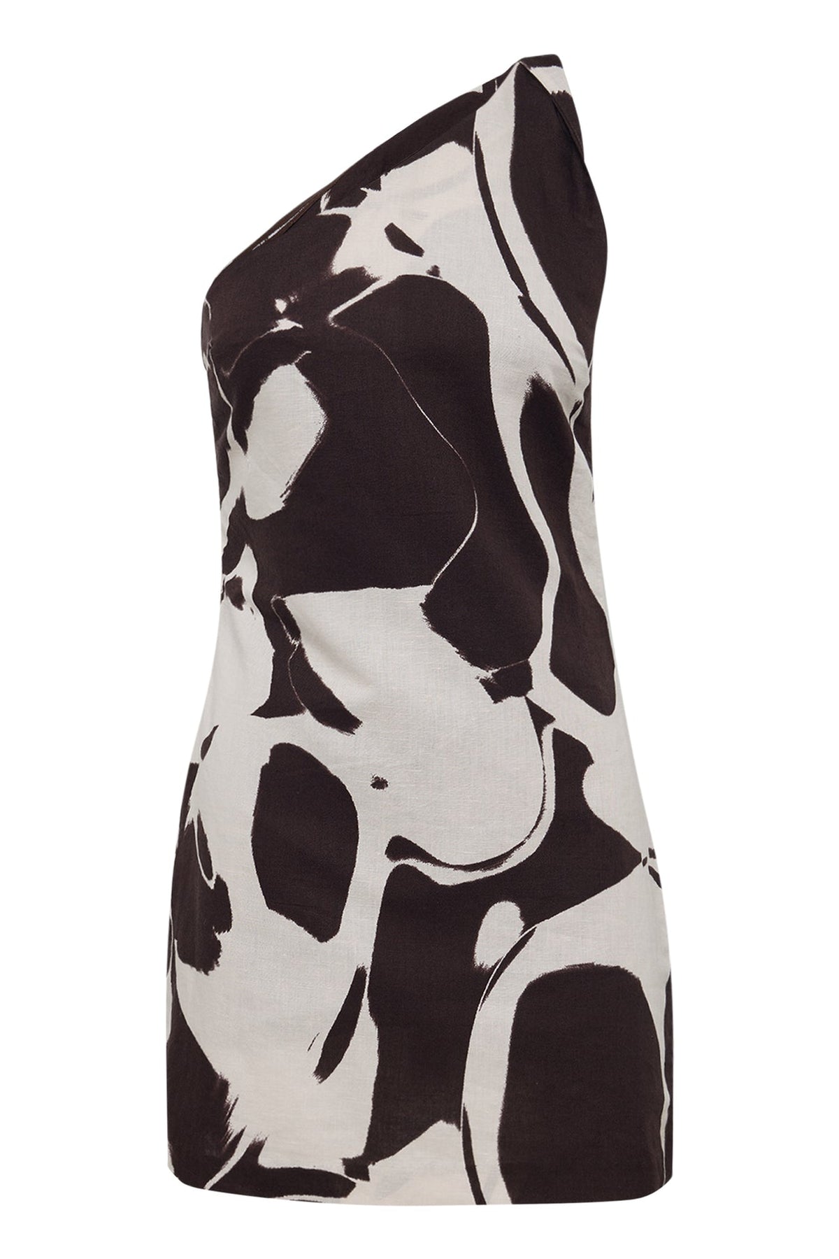The Nude Lucy Ombra Mini Dress in Ombra Print shown in an angled product-only view.