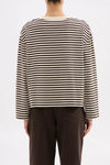 Nude Lucy Organic Stripe L/S Tee in Espresso — the elevated seasonal staple your capsule wardrobe has been waiting for.