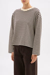 Nude Lucy Organic Stripe L/S Tee in Espresso — the elevated seasonal staple your capsule wardrobe has been waiting for.