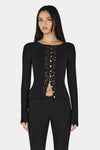Ownley Nina Cardi Top in Black — the Nina Cardigan Top by Ownley in Black is a longsleeve top silhouette.