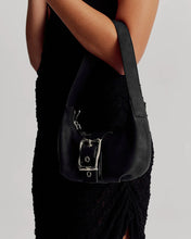 Brie Leon 'Everyday Mini Baguette Bag' - Black Corn Suede