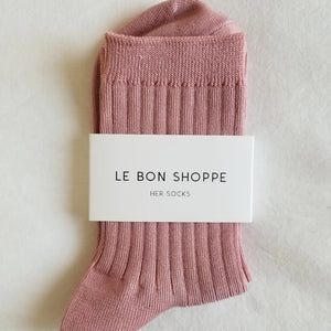 Le Bon Shoppe 'Her Sock' - Desert Rose