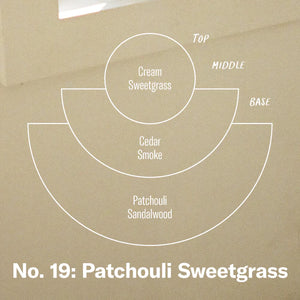 No. 19 Patchouli Sweetgrass - Candle