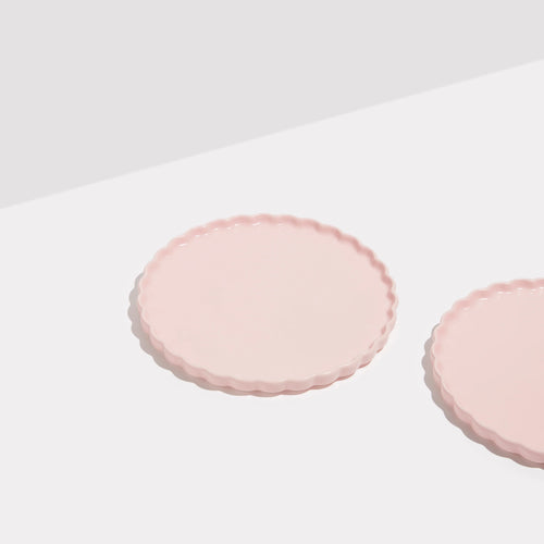 Fazeek 'Ceramic Wave Side Plates' - Pink