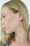 Porter 90's Hoop 40mm in Silver — the ultimate throwback statement your jewelry rotation has been waiting for.
