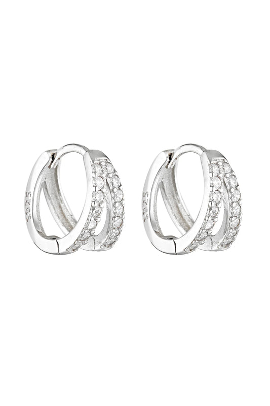 Porter Double Angel Huggies in Silver — the Double Angel Huggies are Porter’s fresh update on our most-wanted Angel Huggies.