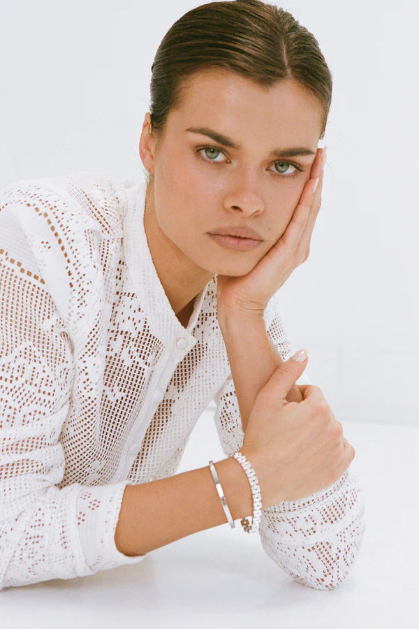 Porter Dylan Bangle in Silver — the Dylan Bangle is Porter’s modern heirloom.