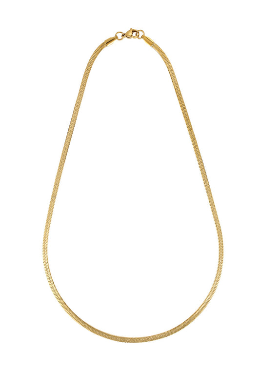 Porter Hailey Snake Necklace 3mm — the Hailey Snake Necklace — 3mm is Porter’s best-selling herringbone chain, inspired by cherished heirlooms and reimagined as a modern essential.