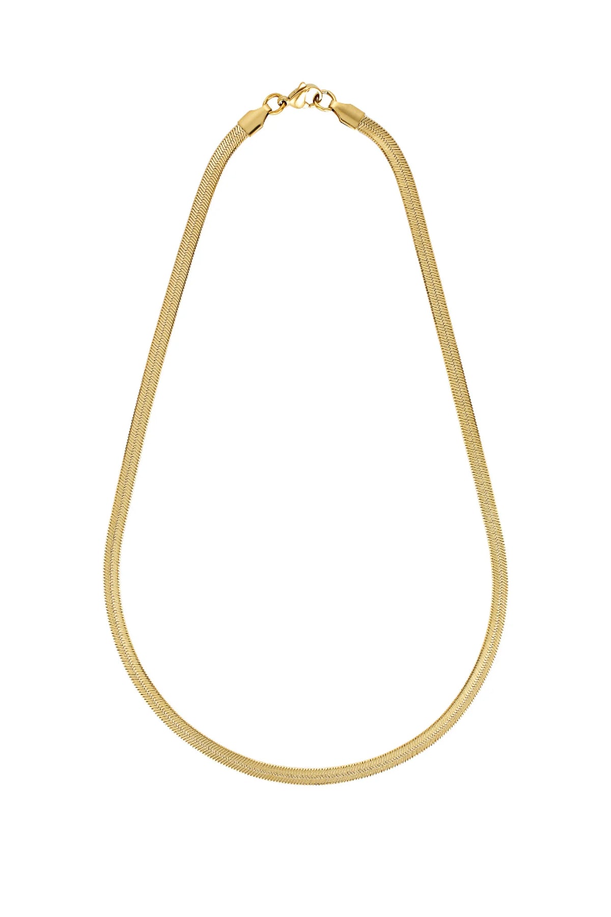 Porter Hailey Snake Necklace 4mm — the Hailey Snake Necklace — 4mm is Porter’s best-selling herringbone chain, inspired by cherished heirlooms and reimagined as a modern essential.