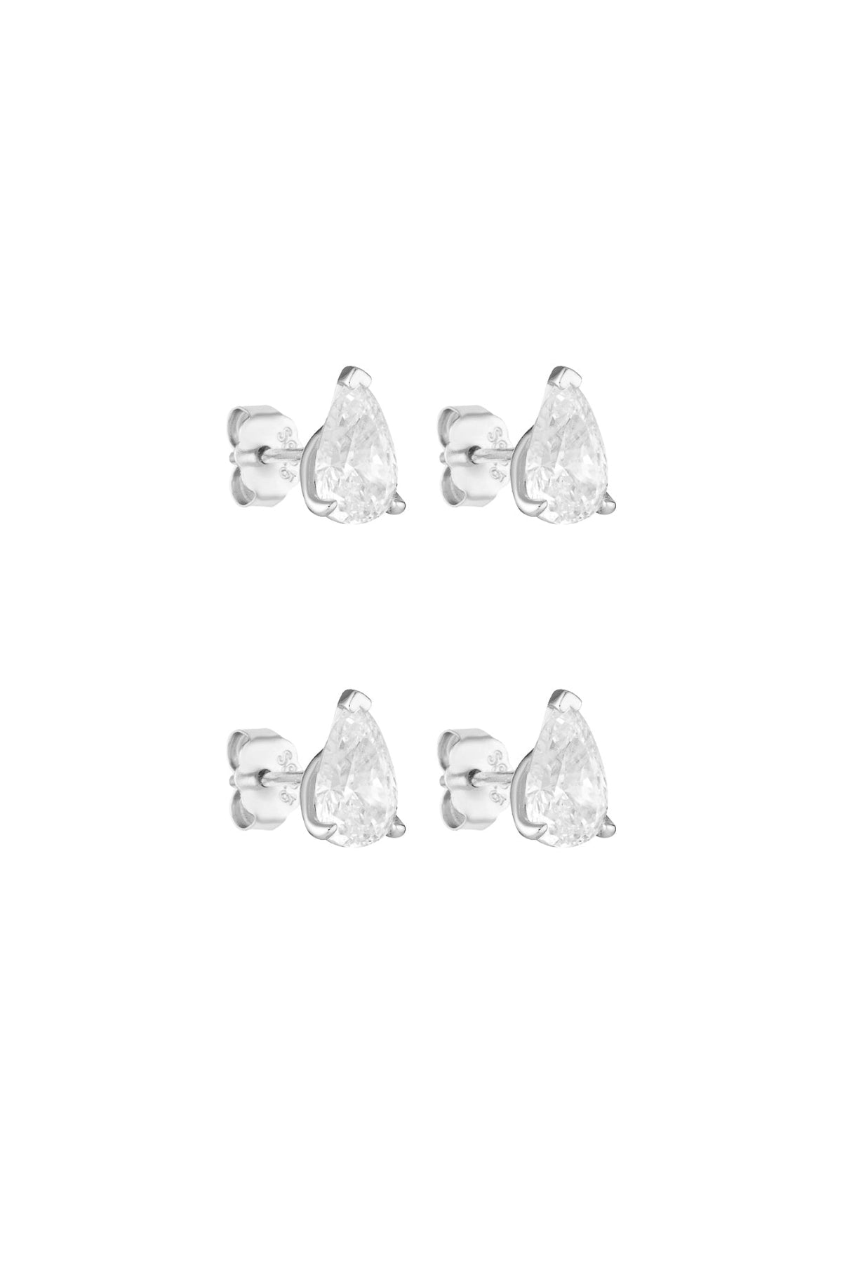 Porter Pear Studs 1CT in Silver — the definitive everyday essential your jewellery box has been waiting for.