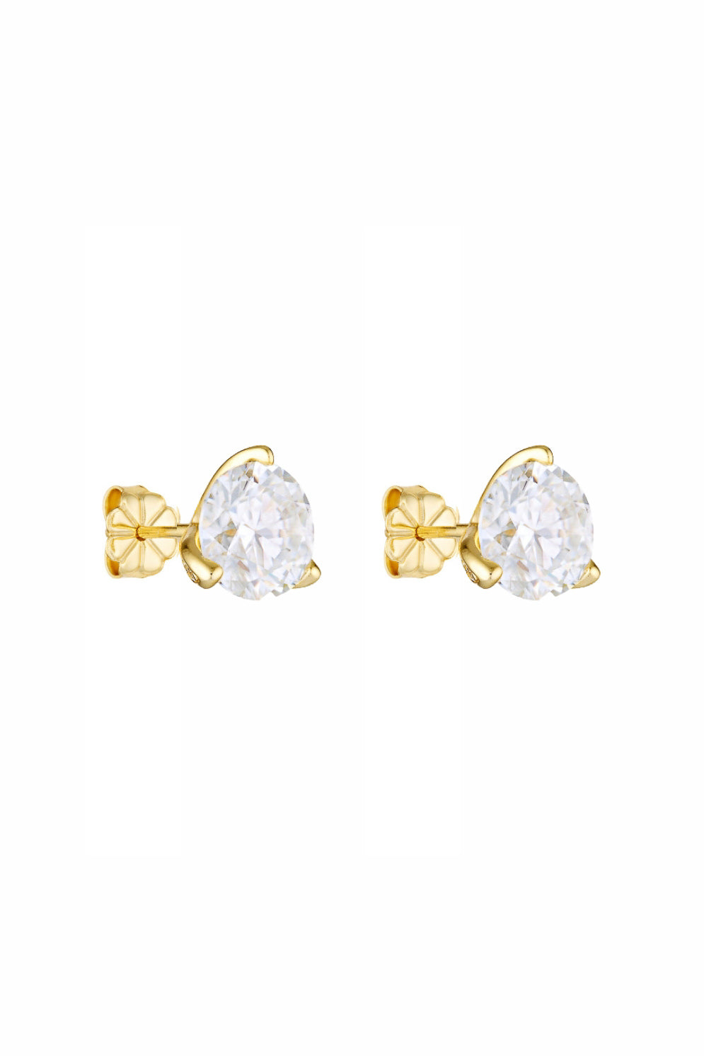 Porter Round Studs 2CT in Gold — the definitive everyday essential your jewellery box has been waiting for.