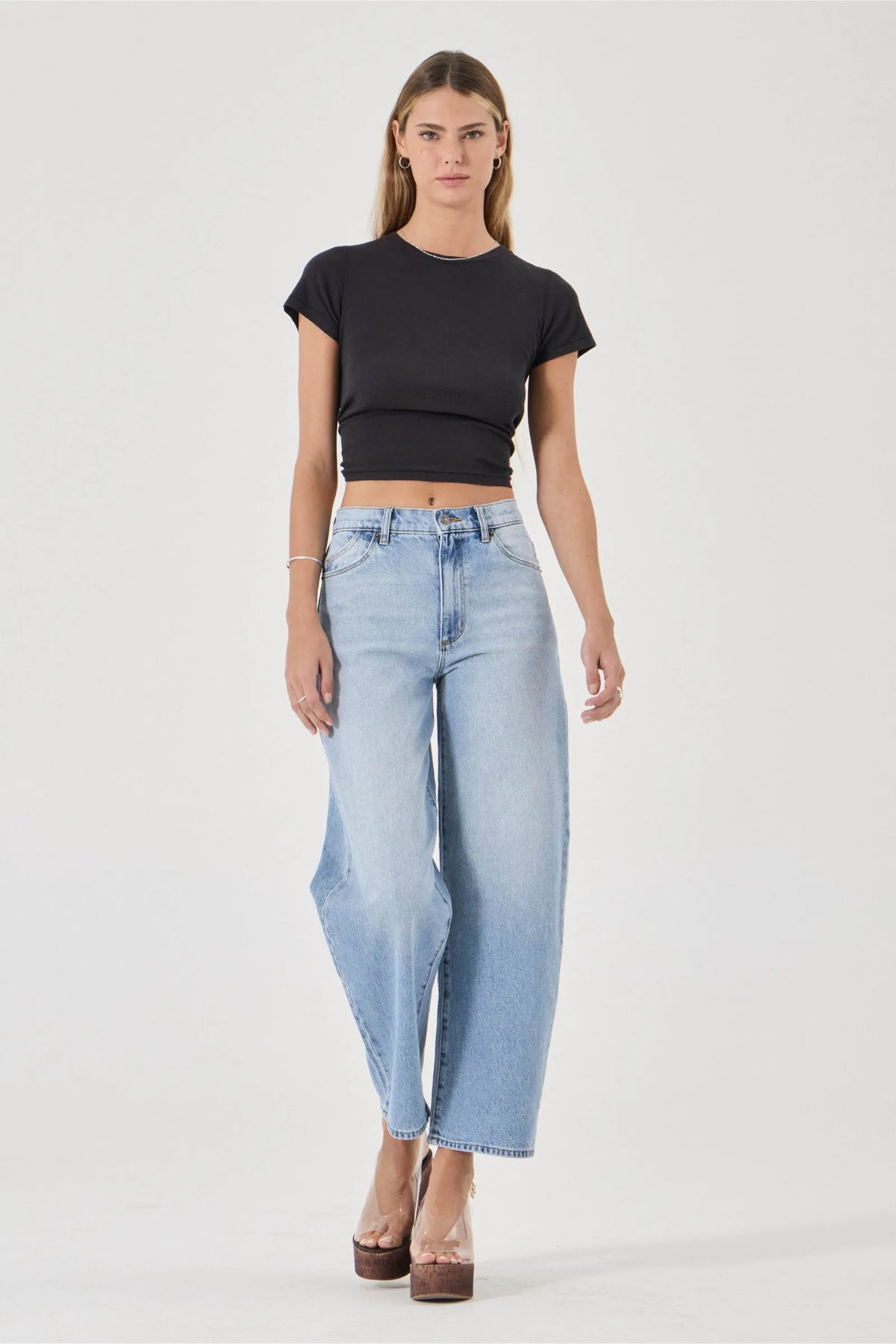 Rolla's Gigi Barrel Jean in Brad Blue, image 6 of 6