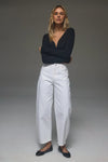 Rolla's Gigi Barrel Jean in Vintage White, image 1 of 2