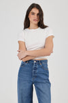 Rolla’s Relaxed Sailor Long in Reign, waist and front closure detail.
