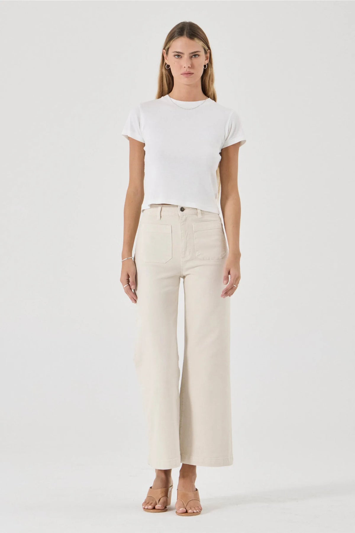 Rollas Sailor Jean — a high-rise wide leg jean designed to elevate everyday denim.