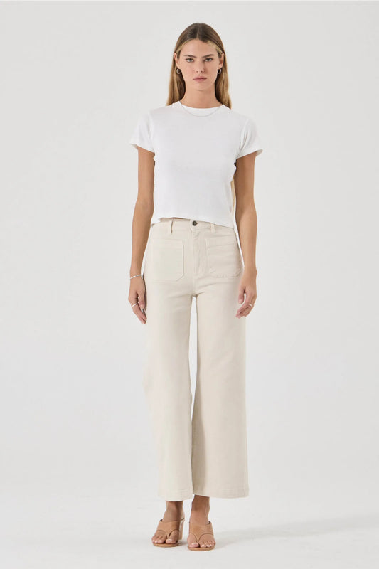 Rollas Sailor Jean — a high-rise wide leg jean designed to elevate everyday denim.