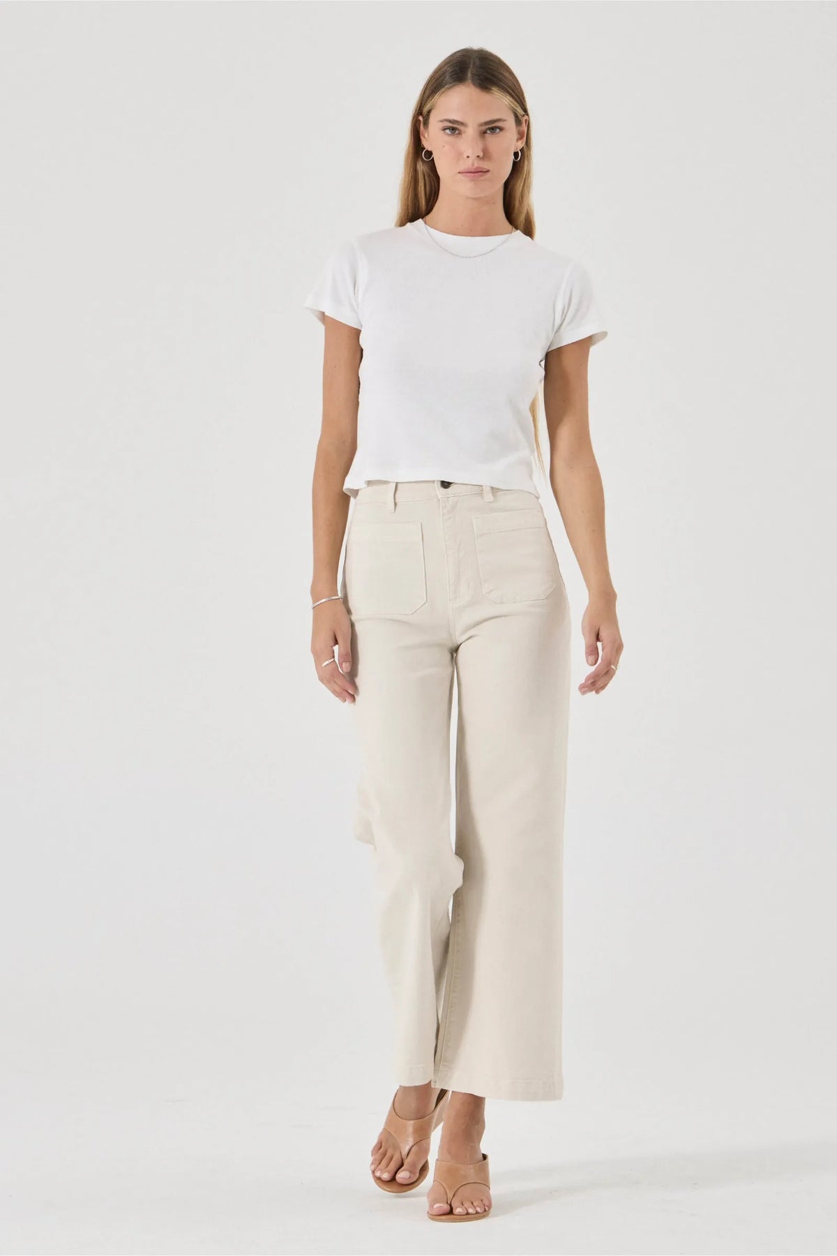 Rollas Sailor Jean — a high-rise wide leg jean designed to elevate everyday denim.