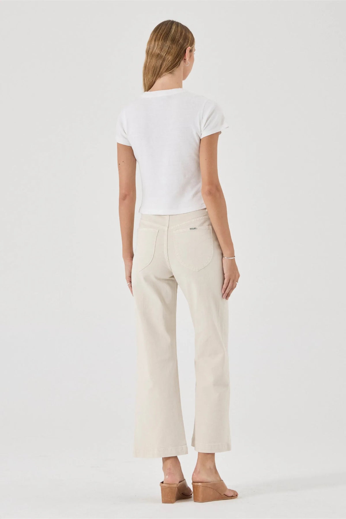 Rollas Sailor Jean — a high-rise wide leg jean designed to elevate everyday denim.