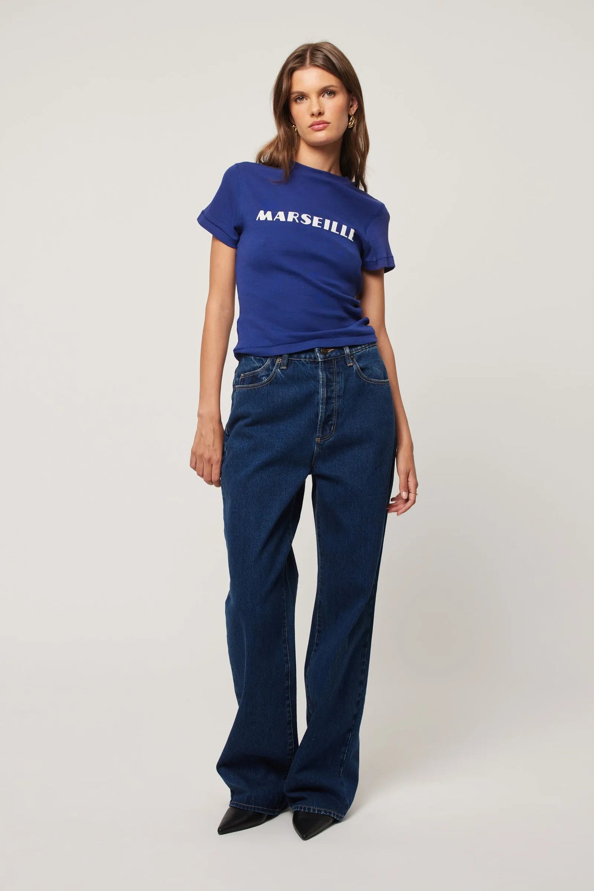 Rolla's Stevie Relaxed Jean in Deep Blue, image 1 of 5