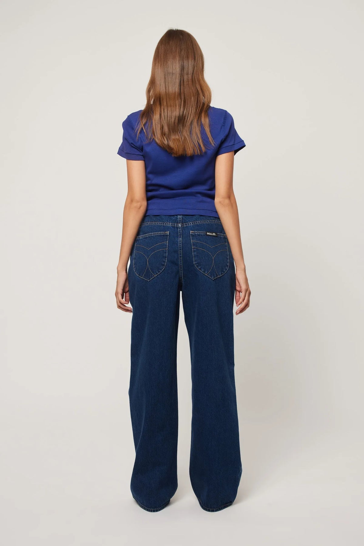 Rolla's Stevie Relaxed Jean in Deep Blue, image 3 of 5