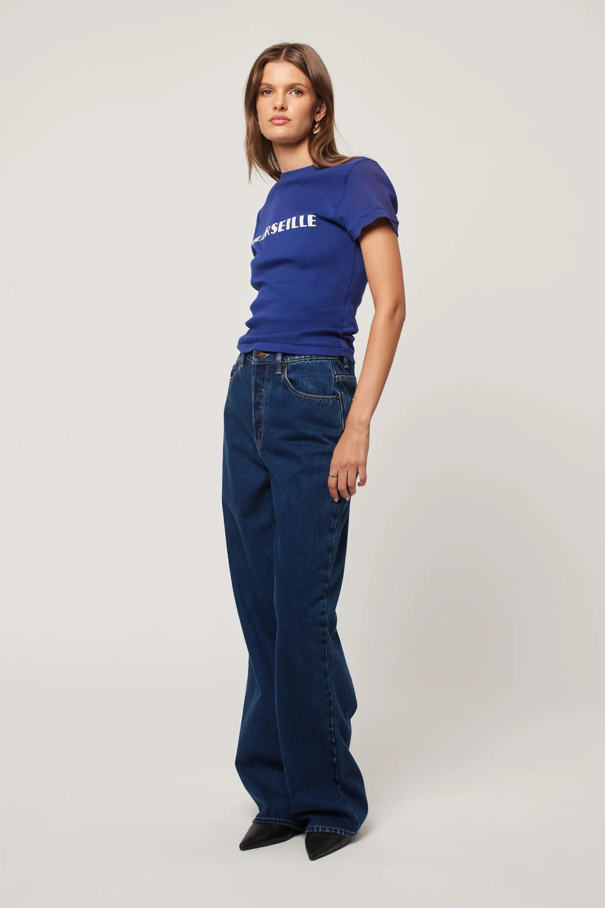 Rolla's Stevie Relaxed Jean in Deep Blue, image 4 of 5
