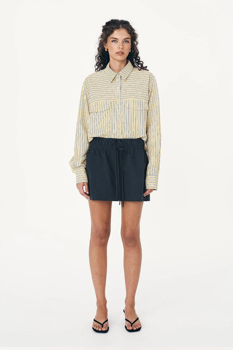 Rowie 'Jessica Cargo Mini Skirt' - Washed Ink