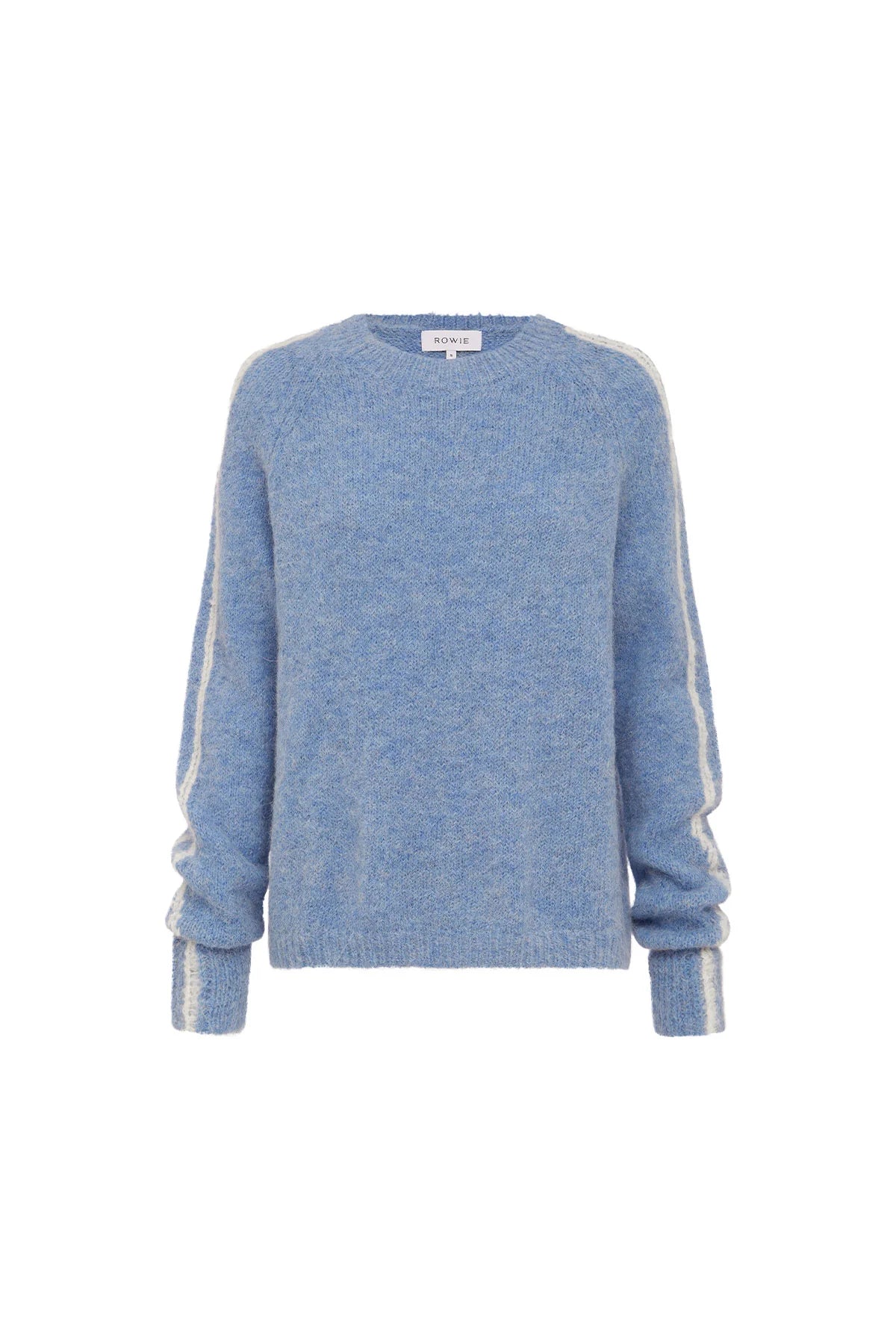 Rowie Lana Knit Jumper — ROWIE brushed alpaca blend knit jumper designed in a relaxed boxy silhouette.