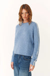 Rowie Lana Knit Jumper — ROWIE brushed alpaca blend knit jumper designed in a relaxed boxy silhouette.