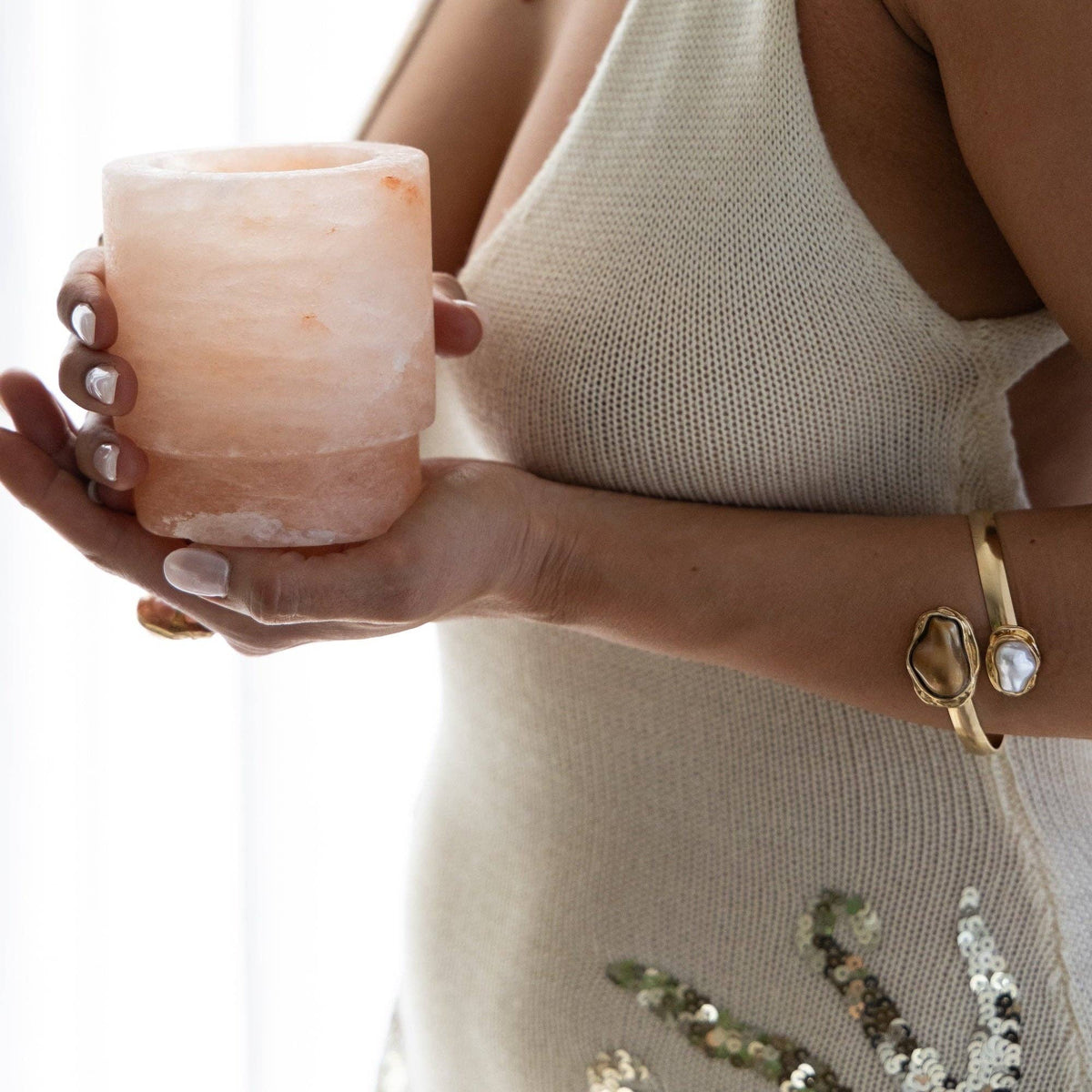 Saltist Himalayan Salt Margarita Glasses: Set of 2 in Pink — margarita Glasses, Reimagined A traditional margarita glass leaves you with a separate ritual: lime the rim, dunk in salt, hope the cocktail does the rest.