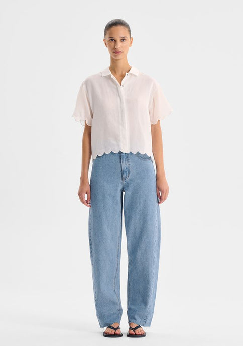 Morrison 'Constance Short Sleeve Shirt' -  White
