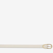 Status Anxiety 'Final Loop Belt' - Ivory Nappa / Gold