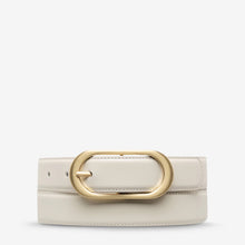 Status Anxiety 'Final Loop Belt' - Ivory Nappa / Gold