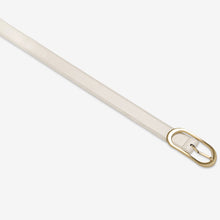 Status Anxiety 'Final Loop Belt' - Ivory Nappa / Gold