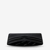 Status Anxiety Together For Now Wallet in Black — crafted from soft, shrunken pebble leather, this sleek cardholder combines durability with refined style.