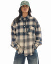 The Tales Cutaway Bleached Flannel Shirt, product photo.