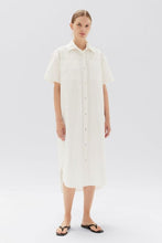 Assembly Label 'Verity Oxford Midi Dress'- Antique White