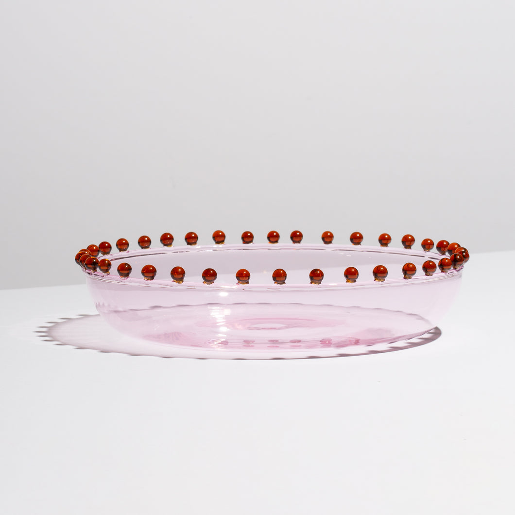 Fazeek 'Pearl Platter' - Pink & Amber