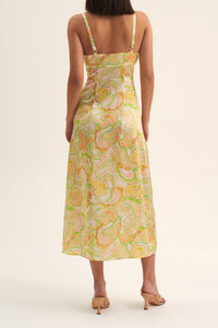 Ownley 'Alora Midi Dress' - Pastel Swirl