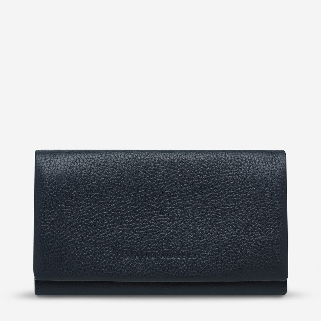 Status Anxiety 'Nevermind' Wallet - Navy Blue