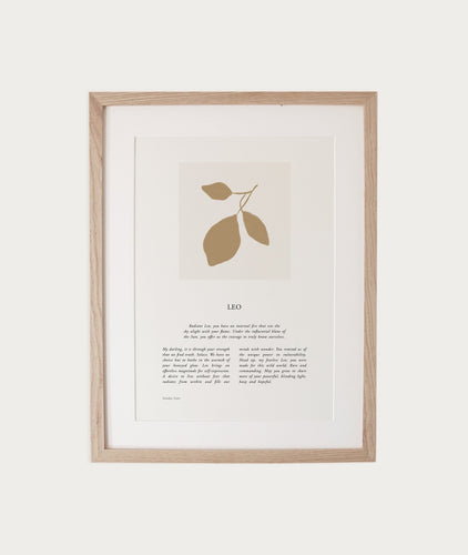 Sunday Lane Zodiac A4 Print - Leo 04