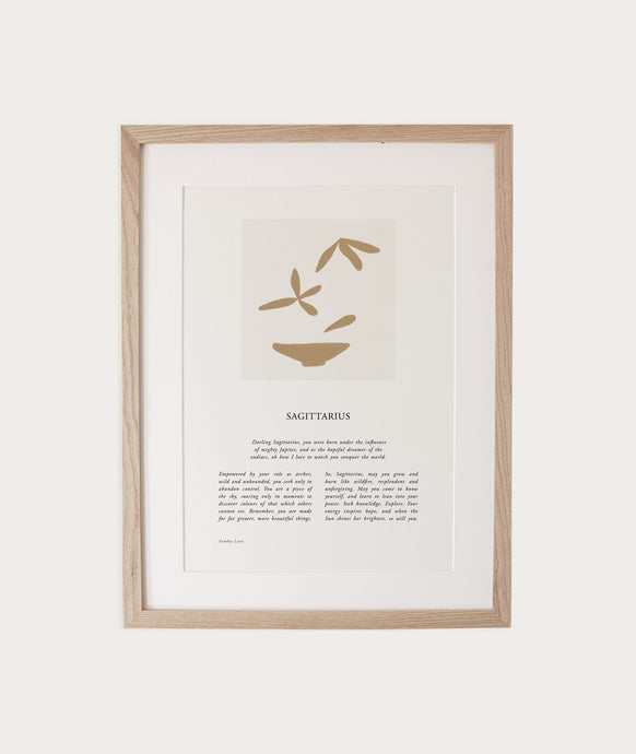 Sunday Lane Zodiac A4 Print - Sagittarius 04
