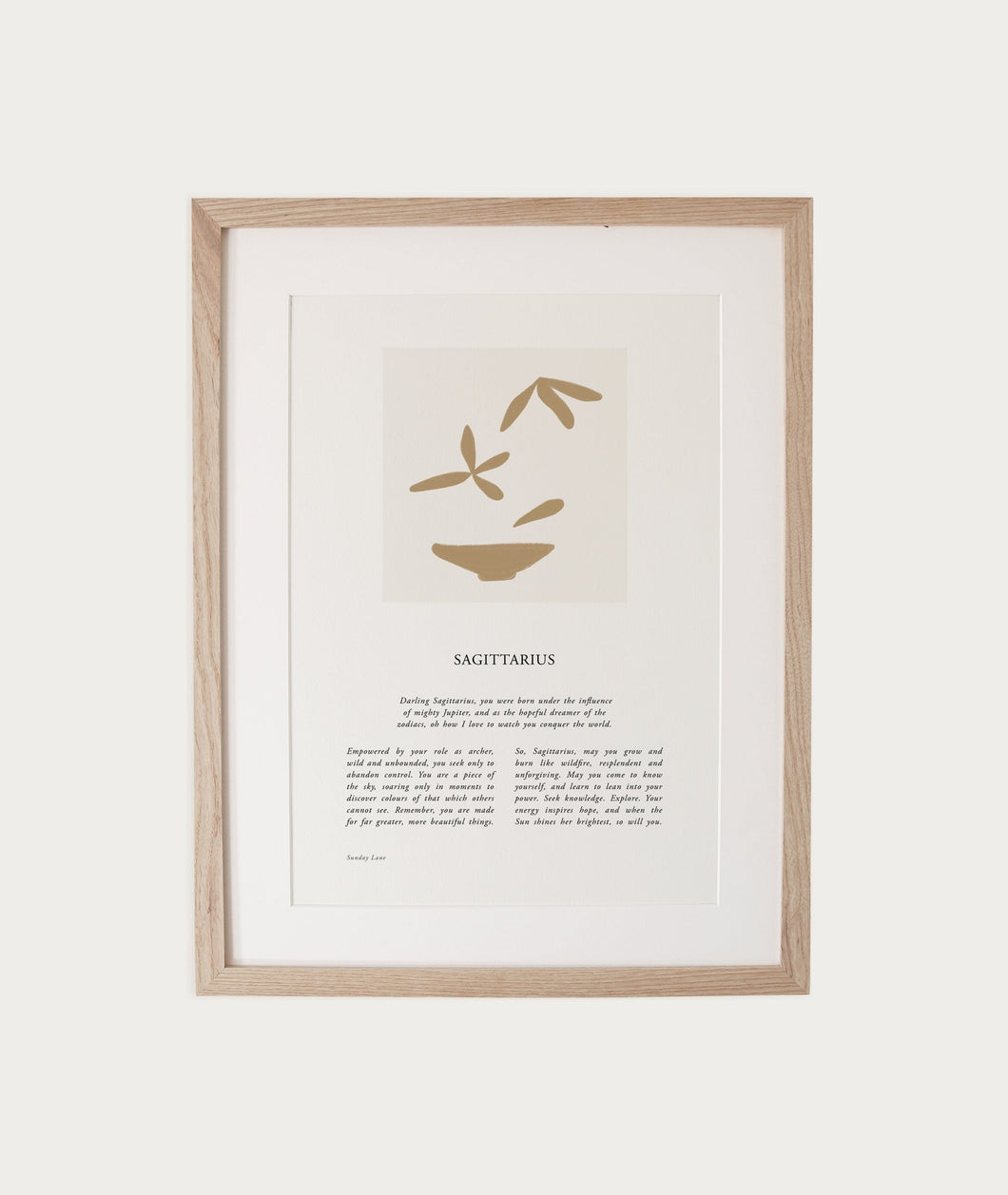 Sunday Lane Zodiac A4 Print - Sagittarius 04