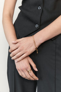 Flash Jewellery 'Jean Chain Bracelet' - 14k Plated Brass