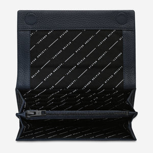 Status Anxiety 'Nevermind' Wallet - Navy Blue